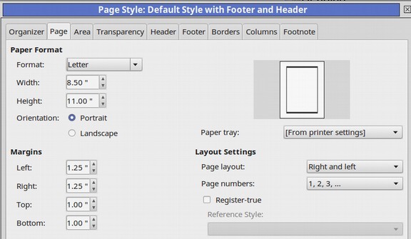 how to add footnote reference in paper libre